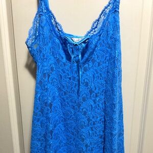 Blue Lace Delicate Nightie Medium Blue Color Size L Women’s